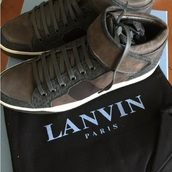 New Lanvin hi top sneaker - Picture 2 of 8